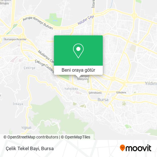 Çelik Tekel Bayi harita