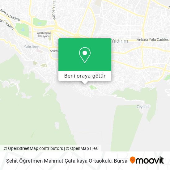 Şehit Öğretmen Mahmut Çatalkaya Ortaokulu harita
