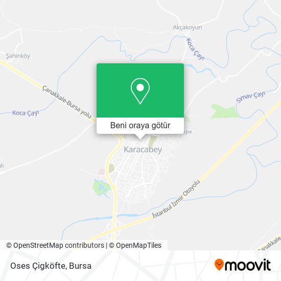 Oses Çigköfte harita