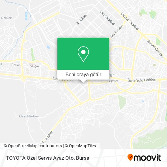 TOYOTA Özel Servis Ayaz Oto harita