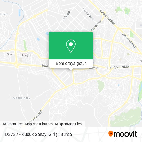 D3737 - Küçük Sanayi Girişi harita