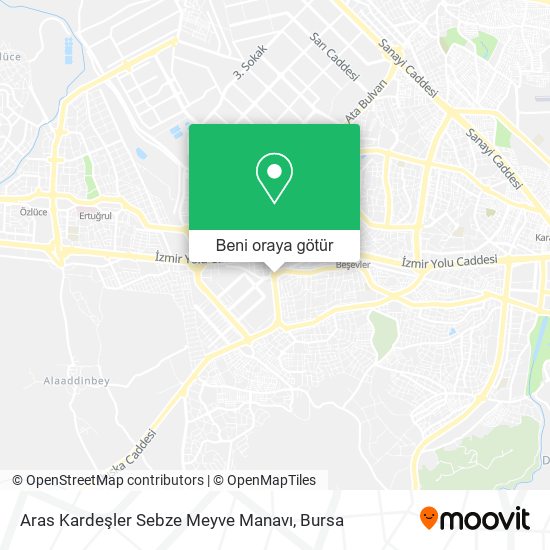 Aras Kardeşler Sebze Meyve Manavı harita