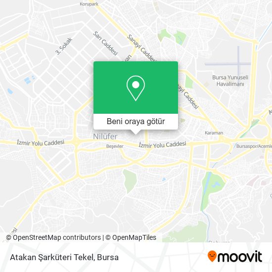 Atakan Şarküteri Tekel harita
