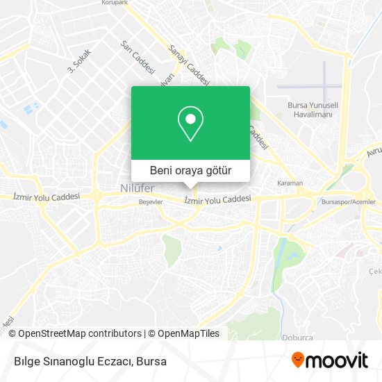 Bılge Sınanoglu Eczacı harita