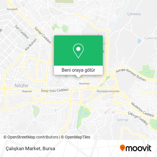 Çalışkan Market harita