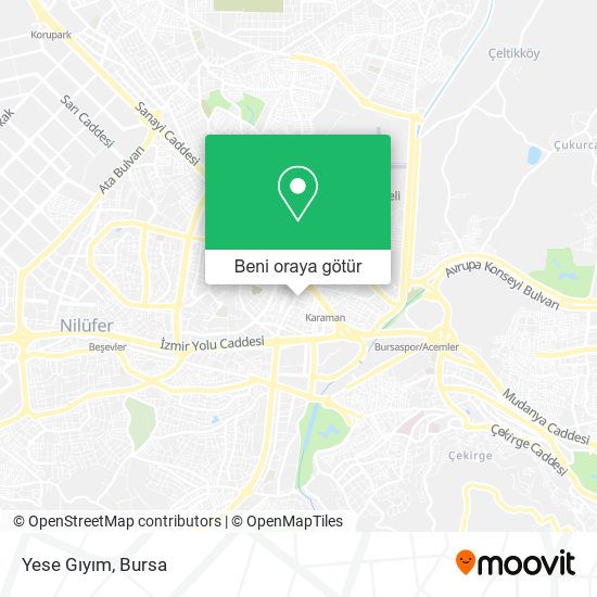 Yese Gıyım harita