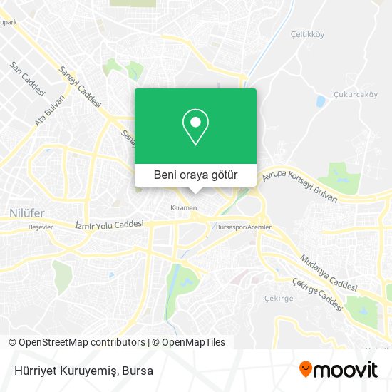 Hürriyet Kuruyemiş harita