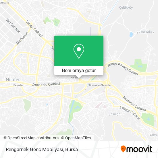 Rengarnek Genç Mobilyası harita