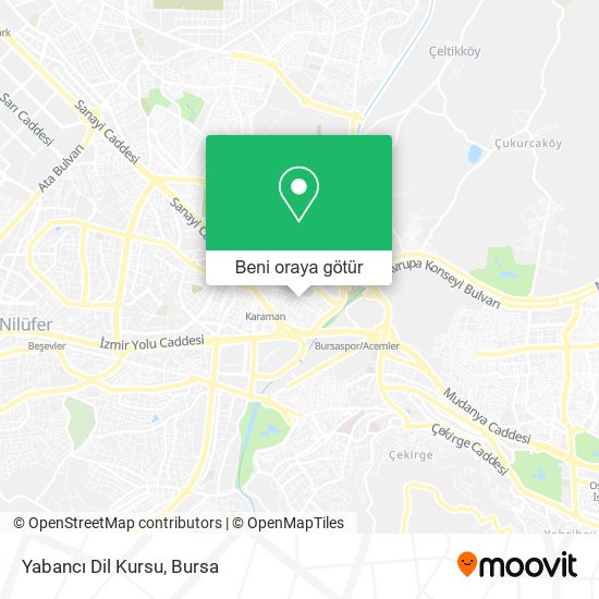 Yabancı Dil Kursu harita
