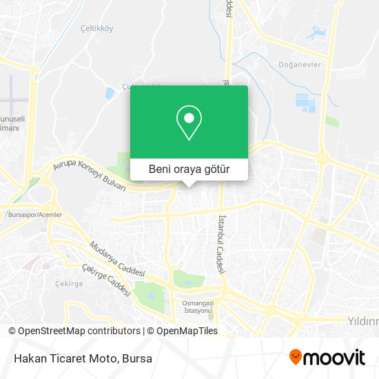 Hakan Ticaret Moto harita