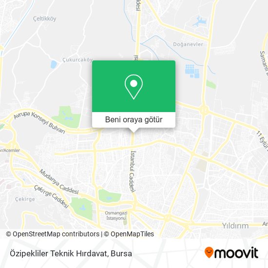 Özipekliler Teknik Hırdavat harita