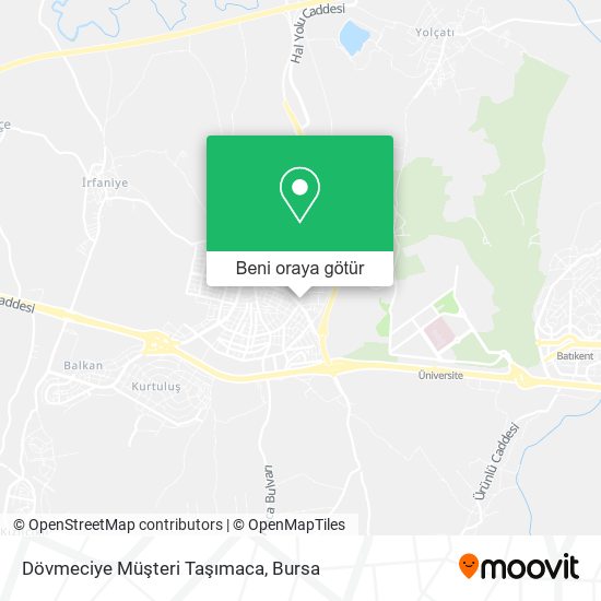Dövmeciye Müşteri Taşımaca harita
