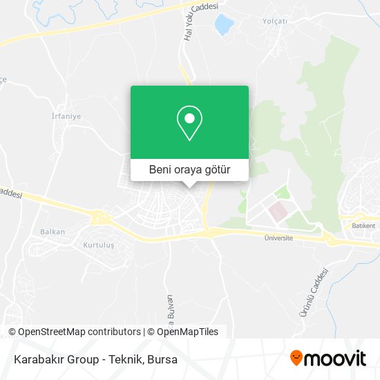 Karabakır Group - Teknik harita