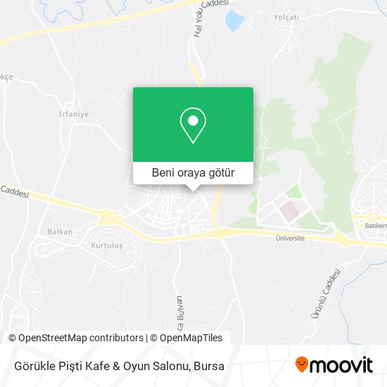 Görükle Pişti Kafe & Oyun Salonu harita