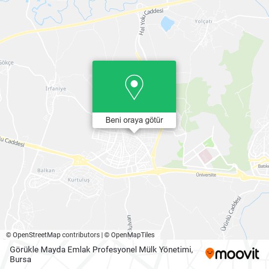 Görükle Mayda Emlak Profesyonel Mülk Yönetimi harita