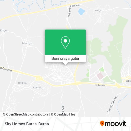 Sky Homes Bursa harita