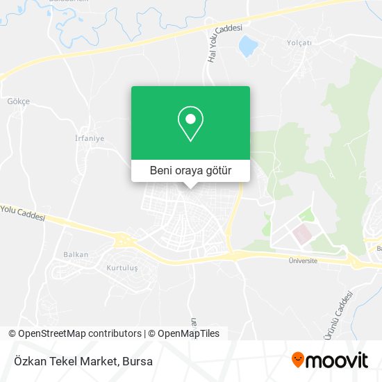 Özkan Tekel Market harita