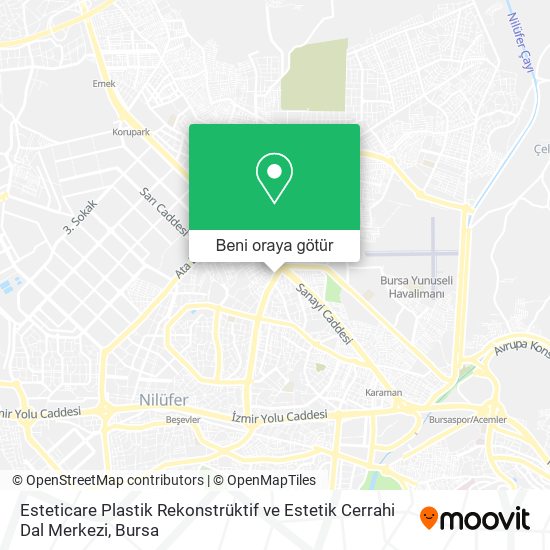 Esteticare Plastik Rekonstrüktif ve Estetik Cerrahi Dal Merkezi harita