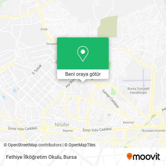 Fethiye İlköğretim Okulu harita