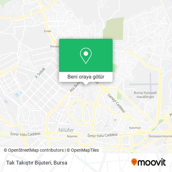 Tak Takıştır Bijuteri harita