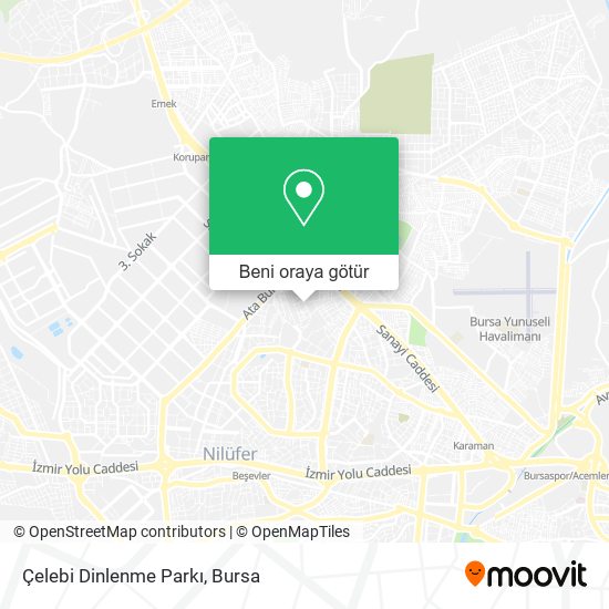 Çelebi Dinlenme Parkı harita