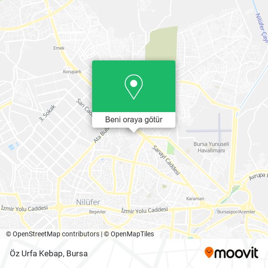 Öz Urfa Kebap harita