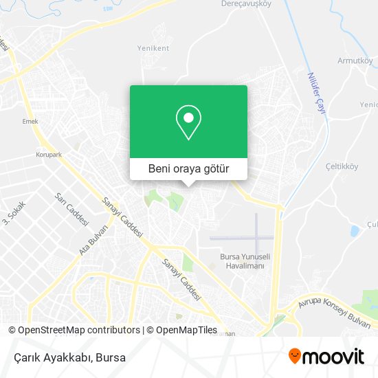 Çarık Ayakkabı harita