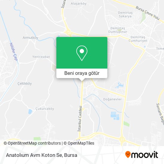 Anatolıum Avm Koton Se harita