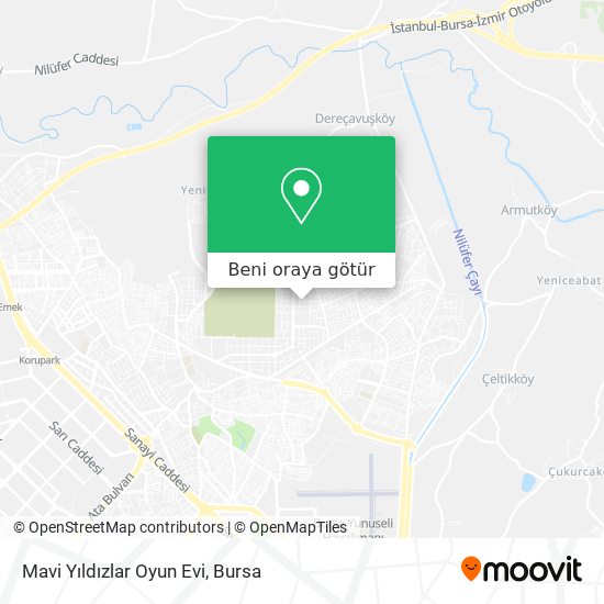 Mavi Yıldızlar Oyun Evi harita