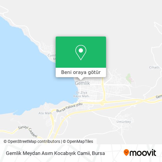 Gemlik Meydan Asım Kocabıyık Camii harita