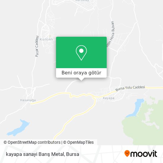 kayapa sanayi Barış Metal harita