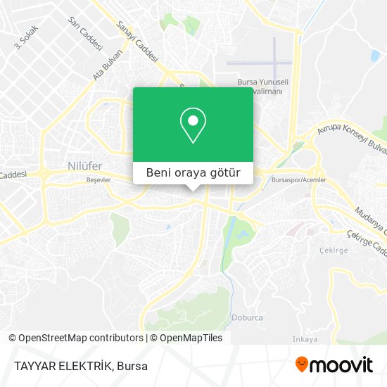 TAYYAR ELEKTRİK harita