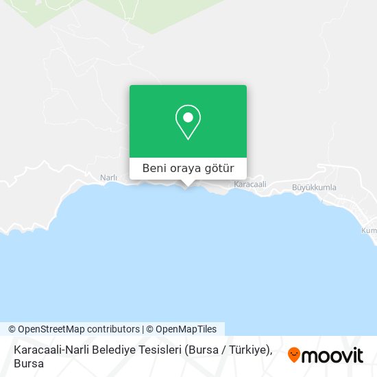 Karacaali-Narli Belediye Tesisleri (Bursa / Türkiye) harita