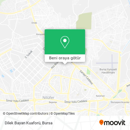 Dilek Bayan Kuaforü harita