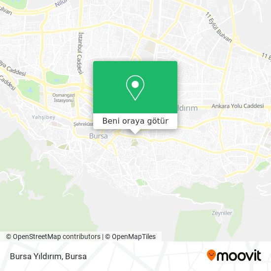 Bursa Yıldırım harita