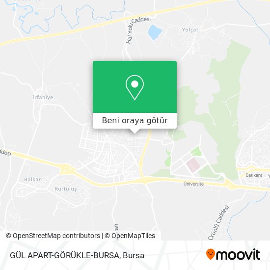 GÜL APART-GÖRÜKLE-BURSA harita