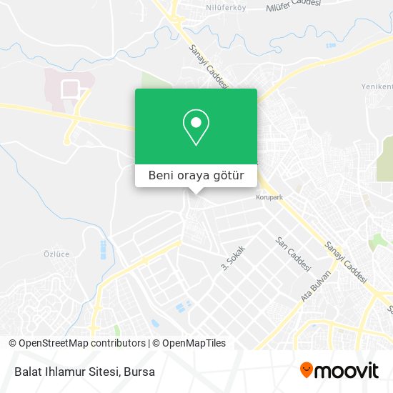 Balat Ihlamur Sitesi harita