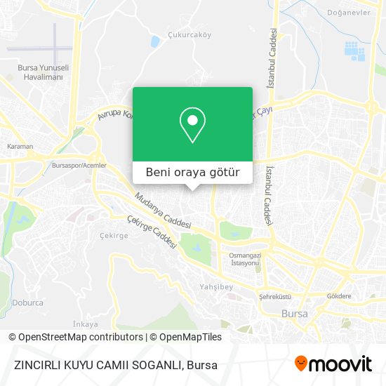 ZINCIRLI KUYU CAMII SOGANLI harita