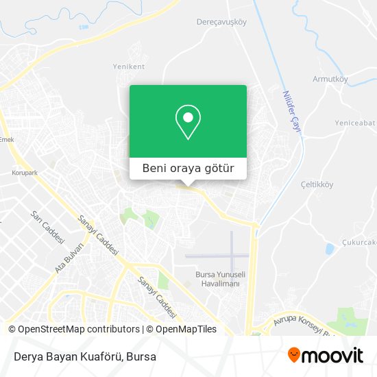 Derya Bayan Kuaförü harita