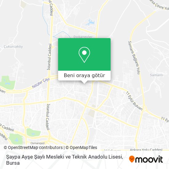 Şaypa Ayşe Şaylı Mesleki ve Teknik Anadolu Lisesi harita