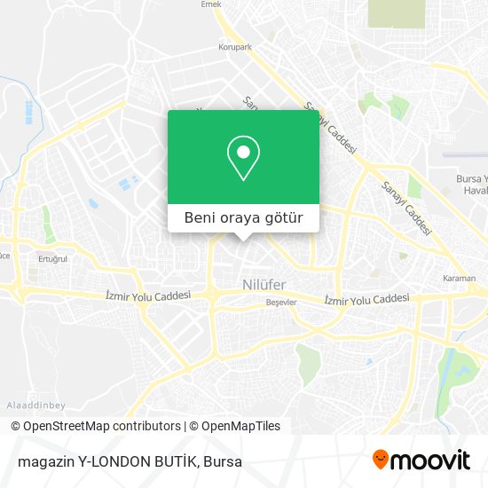 magazin Y-LONDON BUTİK harita