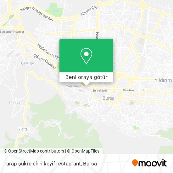 arap şükrü ehl-i keyif restaurant harita