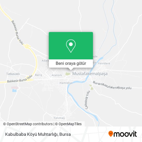 Kabulbaba Köyü Muhtarlığı harita