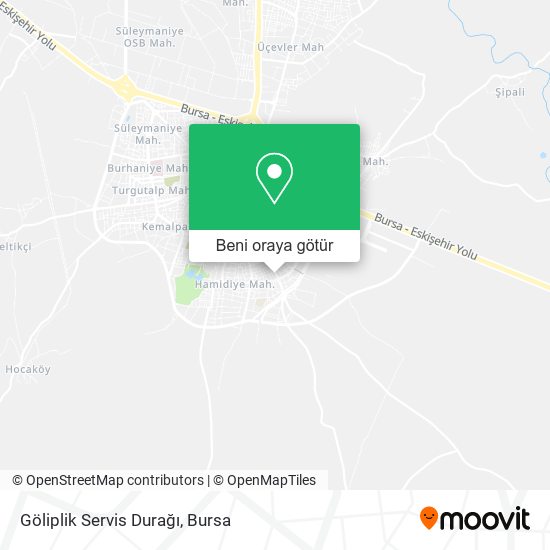 Göliplik Servis Durağı harita