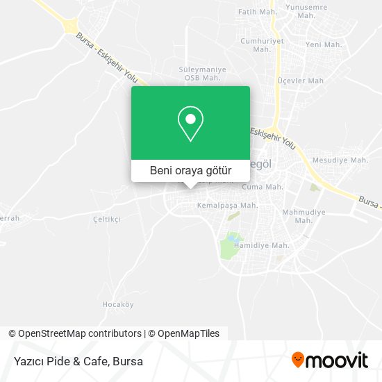 Yazıcı Pide & Cafe harita