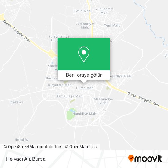 Helvacı Ali harita