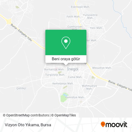 Vizyon Oto Yıkama harita