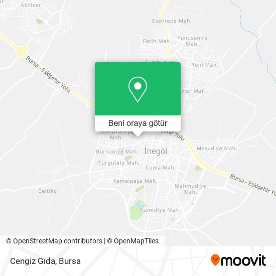 Cengiz Gıda harita