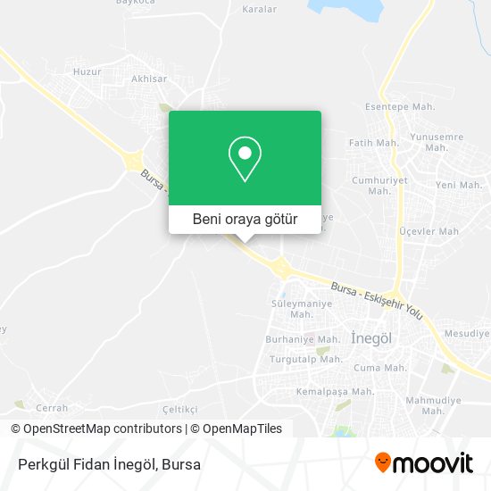 Perkgül Fidan İnegöl harita