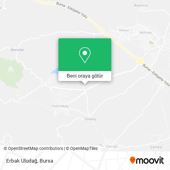 Erbak Uludağ harita